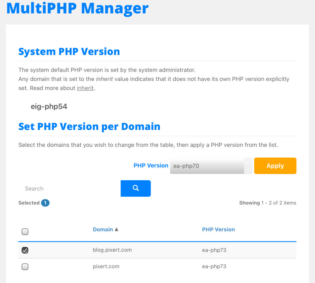 MultiPHPManager